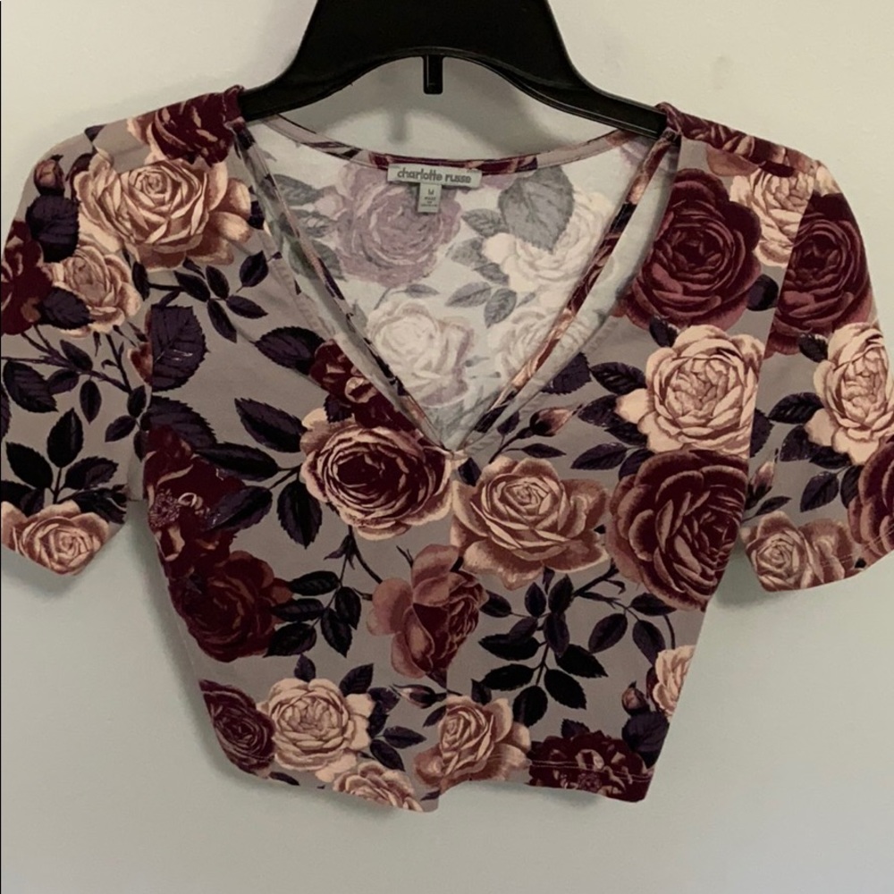 Floral crop top